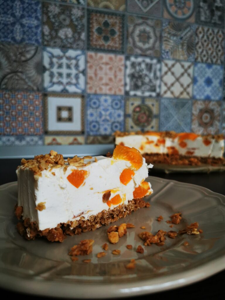 prăjitură cu musli și caise